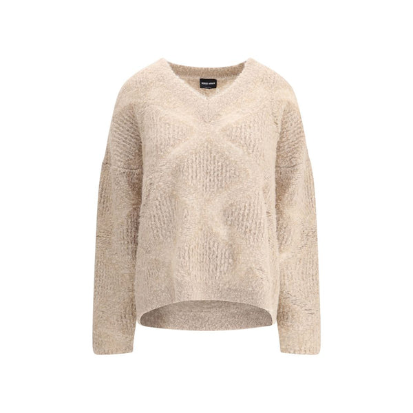 Giorgio Armani V-neck cashmere and alpaca blend Sweater