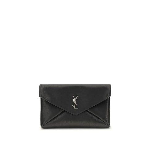 Saint Laurent Cassandre large envelope Clutch Bag