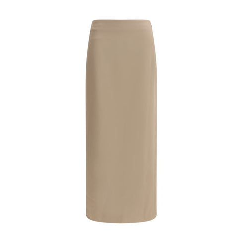 Brunello Cucinelli Satin midi Skirt
