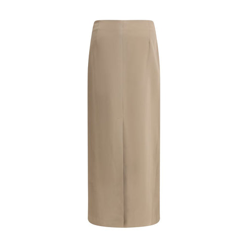 Brunello Cucinelli Satin midi Skirt