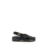 Chloé Mae Black Leather Platform Sandals – Women's Studded Comfort Sandals
