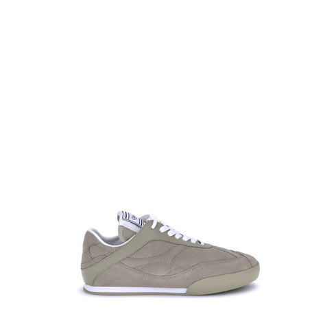 Chloé Kick Sneakers – Women's Beige Suede Leather Low-Top Shoes