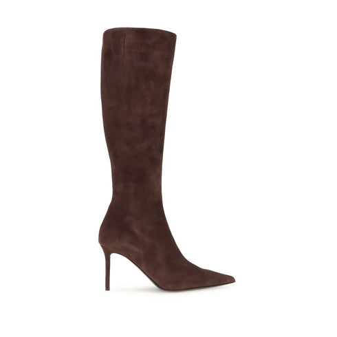 Giuseppe Zanotti High Boots Brown Suede Leather Stiletto Women’s