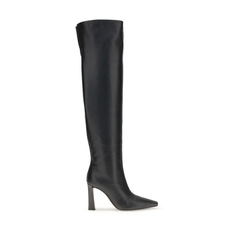 Giuseppe Zanotti Extra High Boots – Black Leather Over-the-Knee for Women