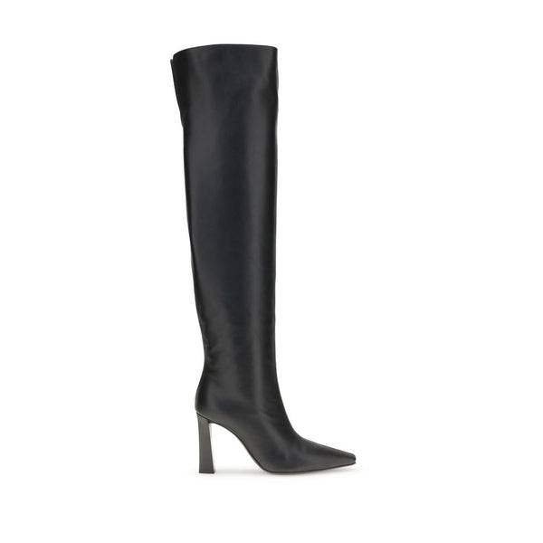 Giuseppe Zanotti Extra High Boots – Black Leather Over-the-Knee for Women