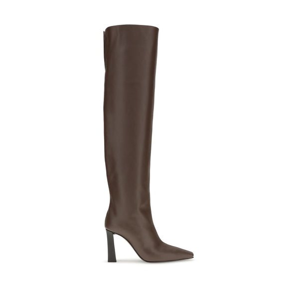 Giuseppe Zanotti Extra High Boots – Brown Leather Over-the-Knee for Women