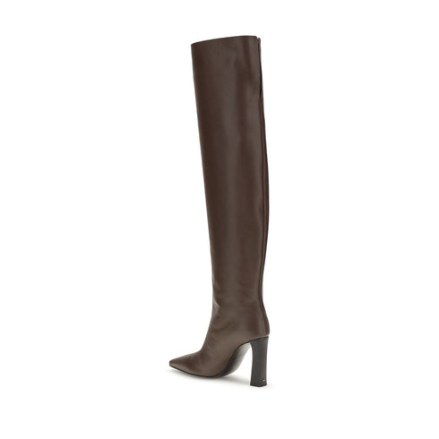 Giuseppe Zanotti Extra High Boots – Brown Leather Over-the-Knee for Women