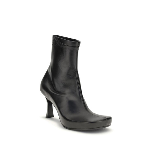 Balenciaga x Scholl Ankle Boots in Black Calf Leather - Women’s