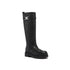 Salvatore Ferragamo Leather Knee-High Boots in Black Calf Leather for Women