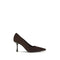 Jimmy Choo Ixia Drop Heel Pumps in Brown Suede Leather - Women’s Pointed Toe Shoes