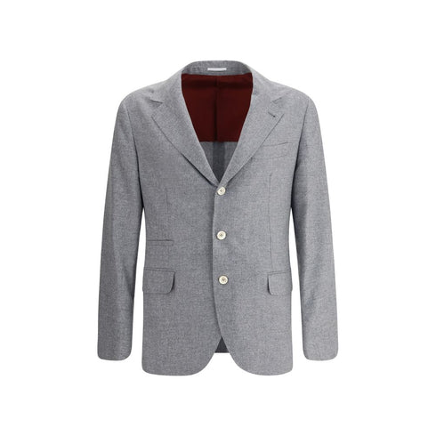 Brunello Cucinelli Cashmere and silk flannel Blazer