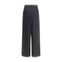 Giorgio Armani Wide-leg silk Pants with strass