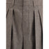 Saint Laurent Wool Herringbone pattern wide leg Pants