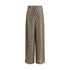 Fendi Monogram pattern silk Pants
