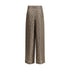 Fendi Monogram pattern silk Pants