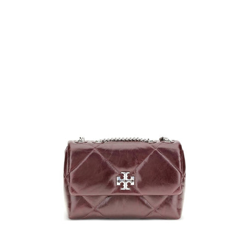 Tory Burch Kira Diamond Quilted Small Convertible Bag in Red Burgundy Leather for Women