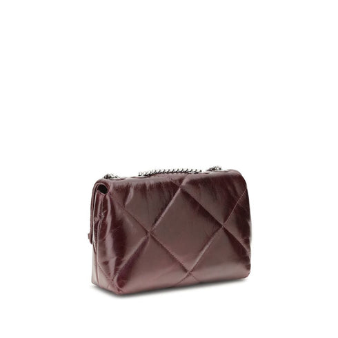 Tory Burch Kira Diamond Quilted Small Convertible Bag in Red Burgundy Leather for Women