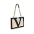 Valentino Garavani Viva Superstar Medium Black/White Nappa Leather Shopping Bag Women