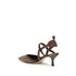 Fendi Colibrì Slingback Kitten Heel Pumps in Brown Monogram Fabric and Leather for Women