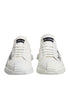 Dolce & Gabbana White Logo Graffiti Low Top Sneakers Shoes