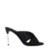 Dolce & Gabbana Black Satin Stiletto Heels Sandals