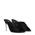 Dolce & Gabbana Black Satin Stiletto Heels Sandals