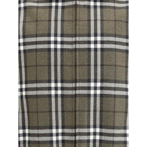 Burberry Check pattern wool Harrington Jacket