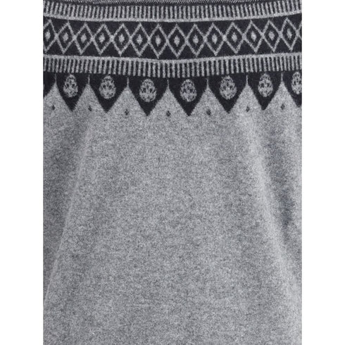 Alexander McQueen Jacquard pattern with skulls Sweater