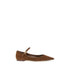 Dolce & Gabbana Women's Brown Suede & Nappa Leather Ballerina Flats – DG Logo Strap