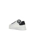 Dolce & Gabbana Portofino White Black Calf Leather Sneakers with DG Patch for Women