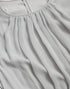 Dolce & Gabbana Light Grey Polyester Pleated Long Maxi Dress
