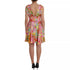 Dolce & Gabbana Multicolor Floral Silk Flared Mini Dress