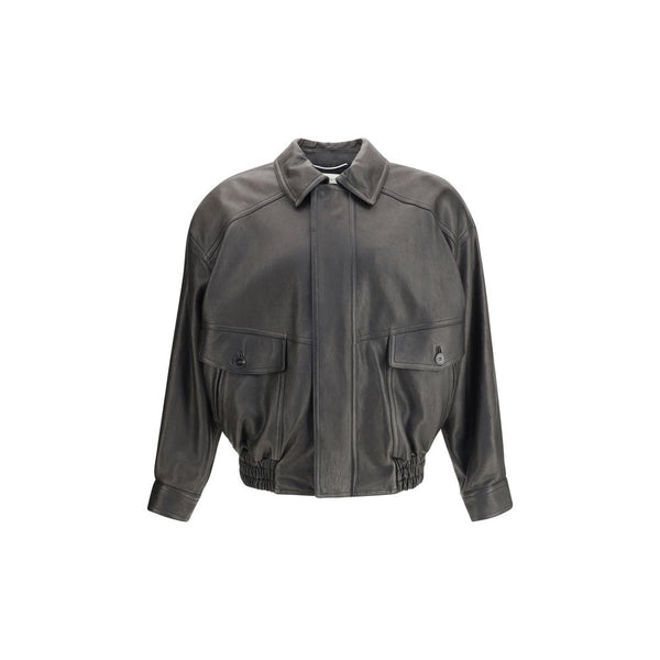 Saint Laurent Balloon Leather Jacket