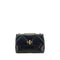 Tory Burch Kira Diamond Small Shoulder Bag in Black Lambskin for Women