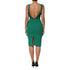 Dolce & Gabbana Dark Green Sleeveless Rayon Bodycon Dress