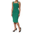 Dolce & Gabbana Dark Green Sleeveless Rayon Bodycon Dress