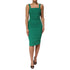 Dolce & Gabbana Dark Green Sleeveless Rayon Bodycon Dress