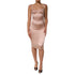 Dolce & Gabbana Blush Pink Silk Satin Bustier Midi Bodycon Dress