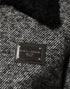 Dolce & Gabbana Gray Wool Herringbone Shearling Collar Bomber Jacket