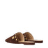 Valentino Garavani Brown Leather Slippers Sandals
