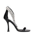 Jimmy Choo Black Leather Stiletto Heels Sandals