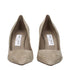 Jimmy Choo Gray Leather High Heel Pumps