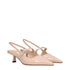 Jimmy Choo Pink Leather Mid Heel Pumps