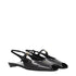 Prada Black Leather Flat Sandals