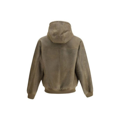 Emporio Armani Leather bomber Jacket