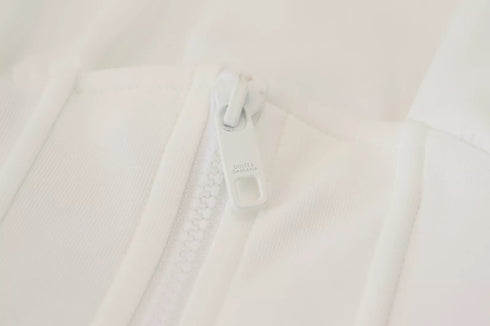 Dolce & Gabbana White Cotton Corset Stretch Top T-shirt
