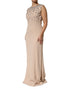 Dolce & Gabbana Nude Ecru Beaded Crystal Embellished Dress