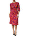 Dolce & Gabbana Purple Silk Floral Print Midi Sheath Dress