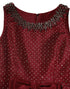 Dolce & Gabbana Burgundy Silk Beaded Evening Gown Dress