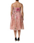 Dolce & Gabbana Pink Cotton Floral Pleated Sleeveless Dress